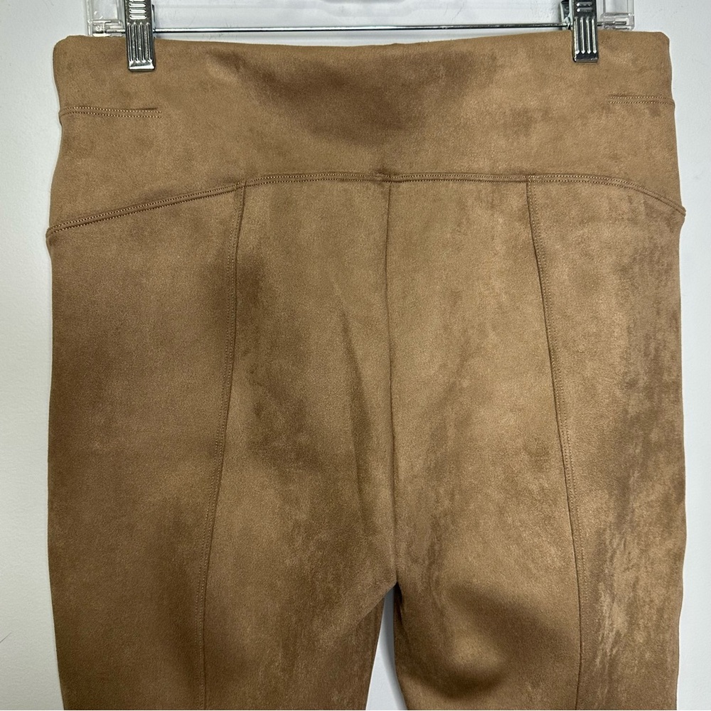 Spanx Women’s Faux Suede Slimming Leggings Pants In Beige Size XL - Picture 10 of 14